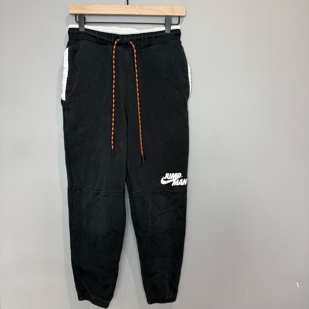 Jordan Black Nike Jump Man Joggers Size small‎